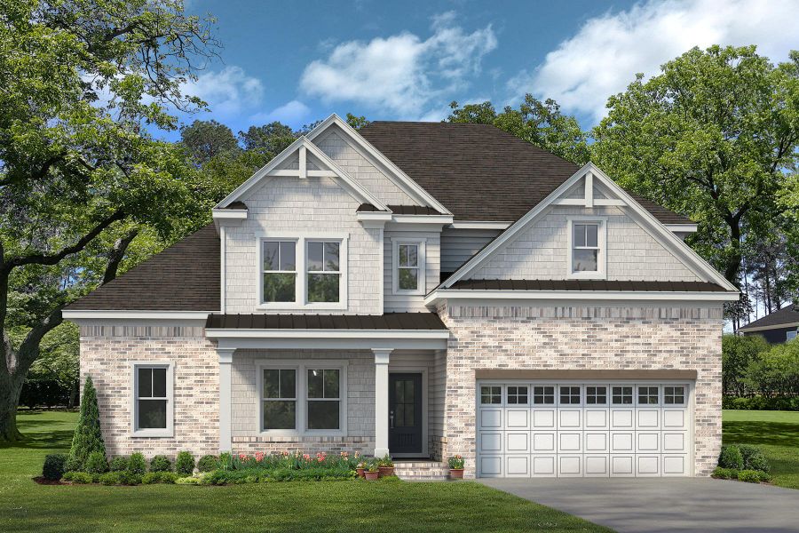 Front exterior of a home in the Palm Springs Manor Create Homes community, located in Ellenwood, GA (Image 5).