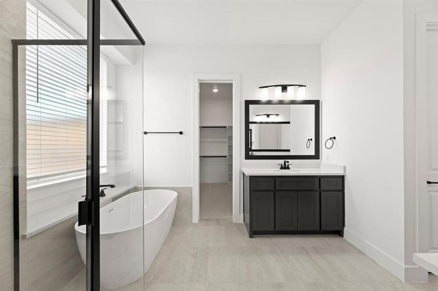 Furnished interior view inside a new home in Cambridge Estates - Harwood, Prosper (Image 15).