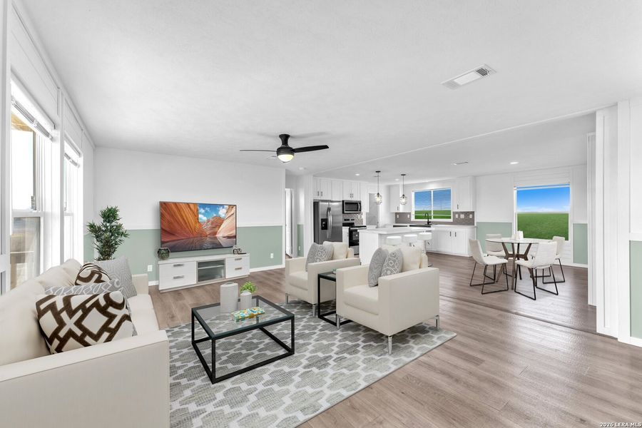 Furnished interior view inside a new home in , La Vernia (Image 4).