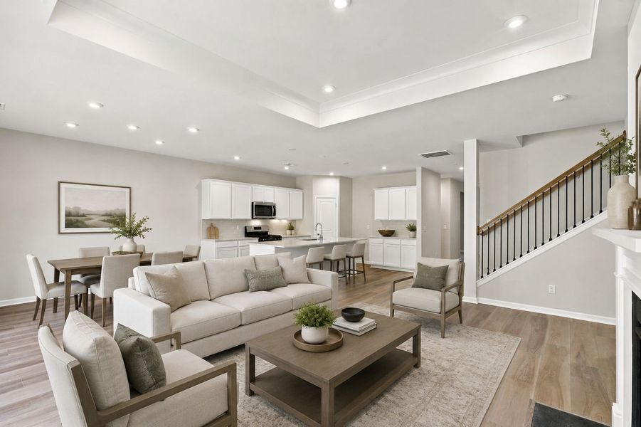 Furnished interior view inside a new home in Sweetwater Hills, Moore (Image 29).