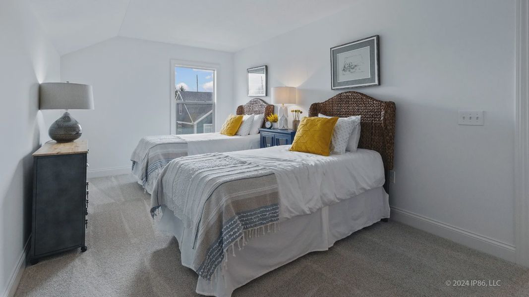 Representative furnished interior of a home built from the Cambridge by Epcon Communities in The Courtyards at Oak Grove, Durham (Image 32).