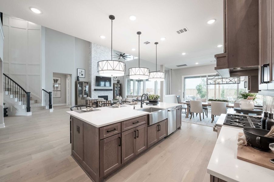 Representative furnished interior of a home built from the Milan by Tri Pointe Homes in Dunham Pointe, Cypress (Image 48).