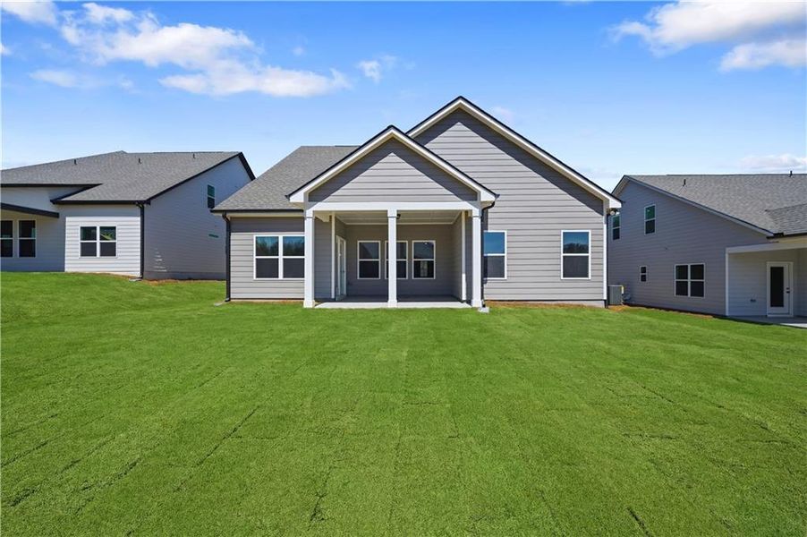 Exterior details and patio area of a home in Garland Meadows, Cartersville (Image 3).