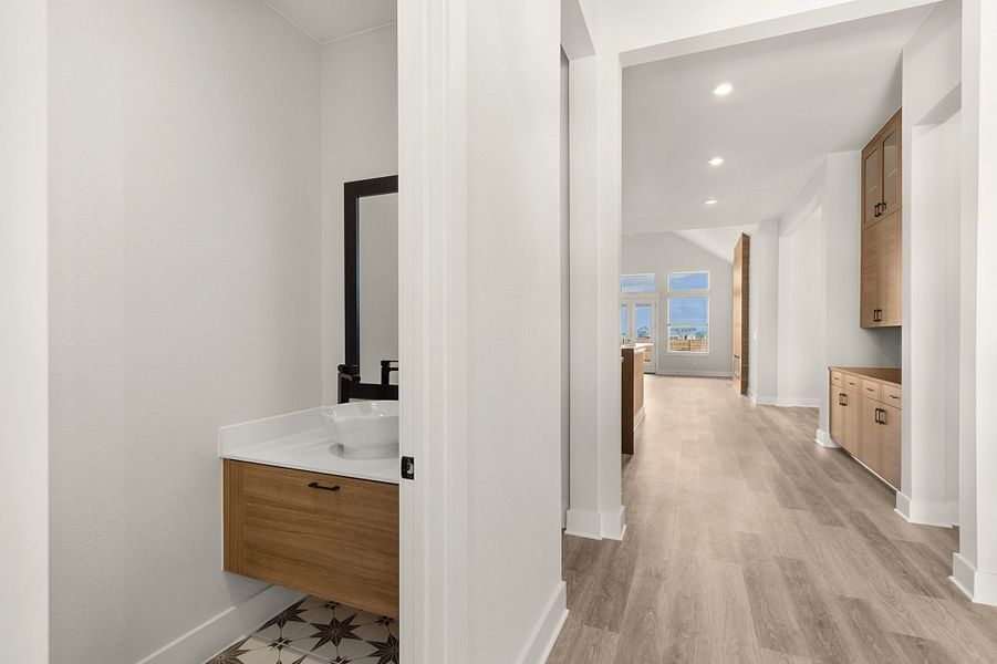 Furnished interior view inside a new home in Broken Oak, Georgetown (Image 48). Furnished interior view inside a new home in Broken Oak, Georgetown (Image 48).