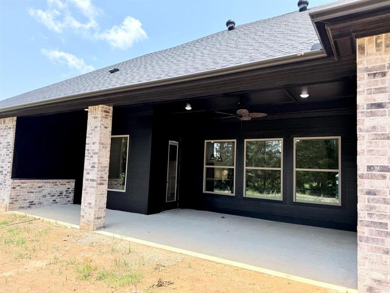 Exterior details and patio area of a home in , Tyler (Image 20).