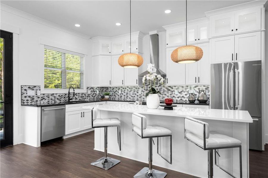 Furnished interior view inside a new home in , Stockbridge (Image 12).