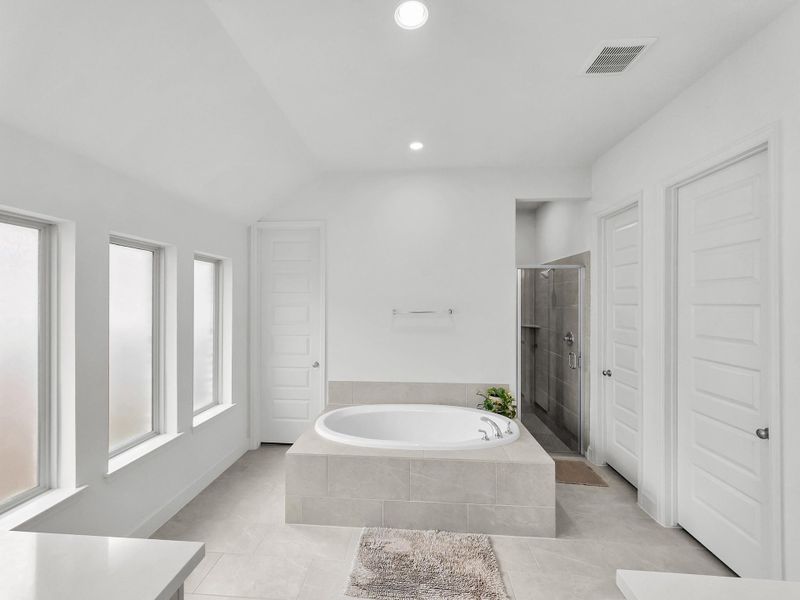 Furnished interior view inside a new home in Artavia, Conroe (Image 40).