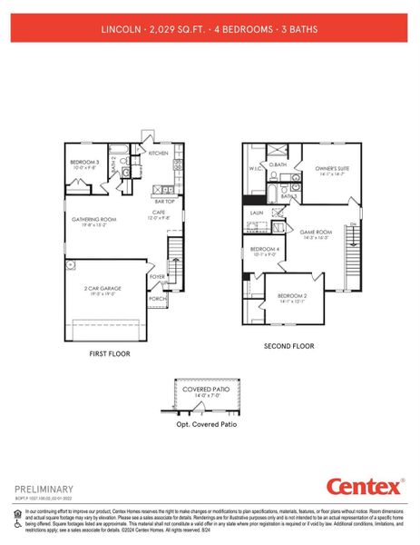 2D floor plan layout of this home in Decker Farms, Magnolia, TX (Image 2). 2D floor plan layout of this home in Decker Farms, Magnolia, TX (Image 2).