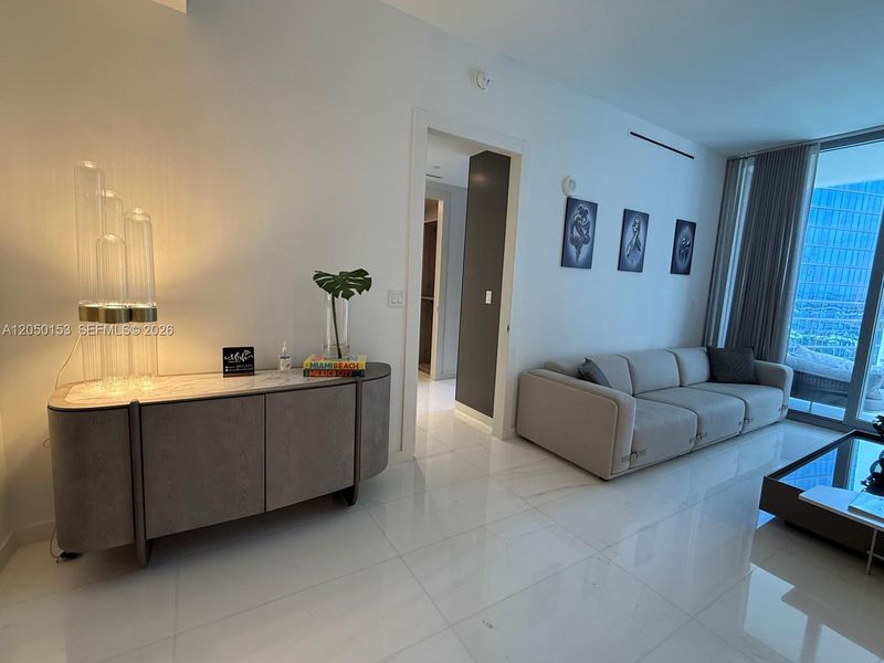 Furnished interior view inside a new home in , Miami (Image 38). Furnished interior view inside a new home in , Miami (Image 38).