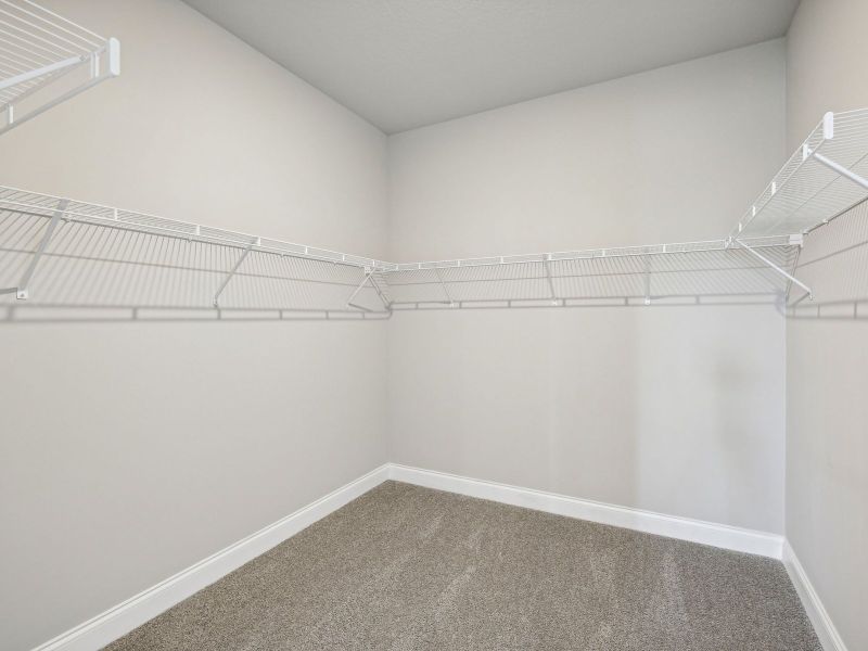 Primary Closet in the Bergamo floorplan at 8984 Dahlia Circle