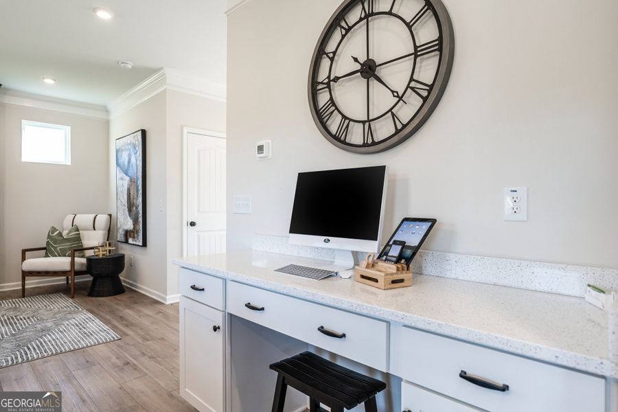 Furnished interior view inside a new home in Bryson Farms, Byron (Image 15).