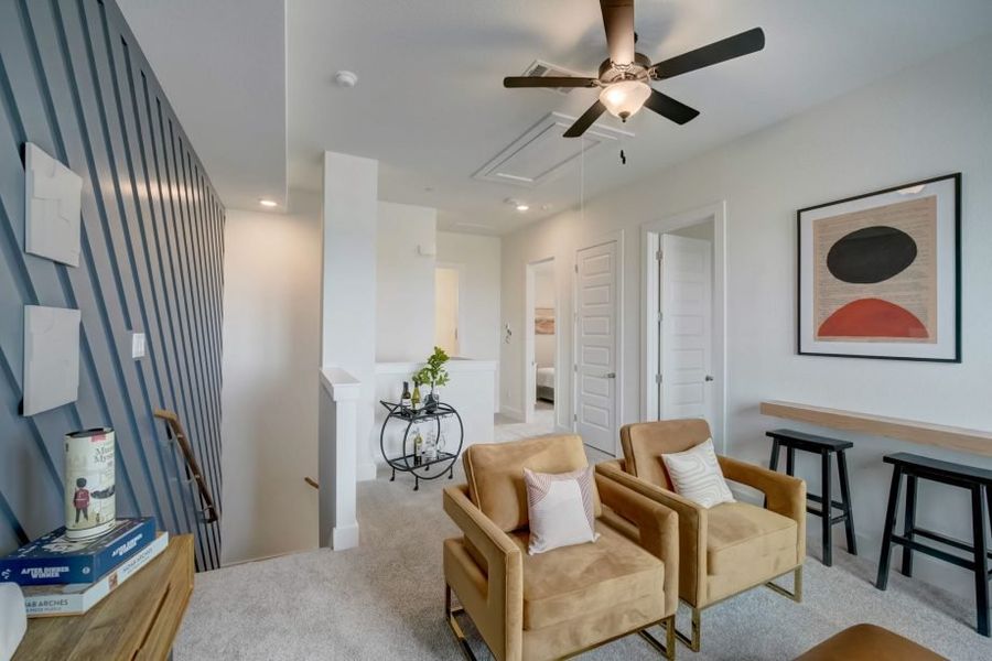 Furnished interior view inside a new home in Avery Centre, Round Rock (Image 21).