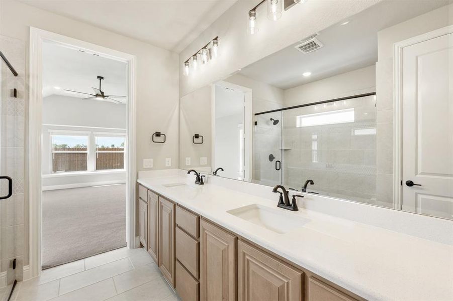 Furnished interior view inside a new home in Timberbrook 3B-4A, Justin (Image 13).