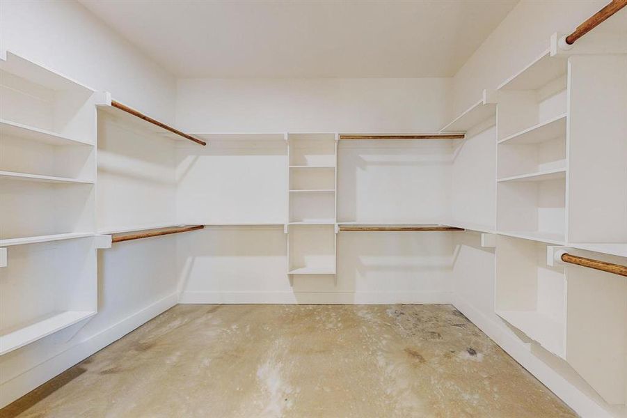 View of spacious closet