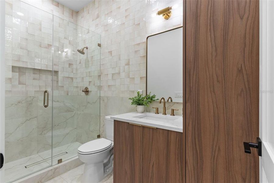 Furnished interior view inside a new home in , Tampa (Image 36).