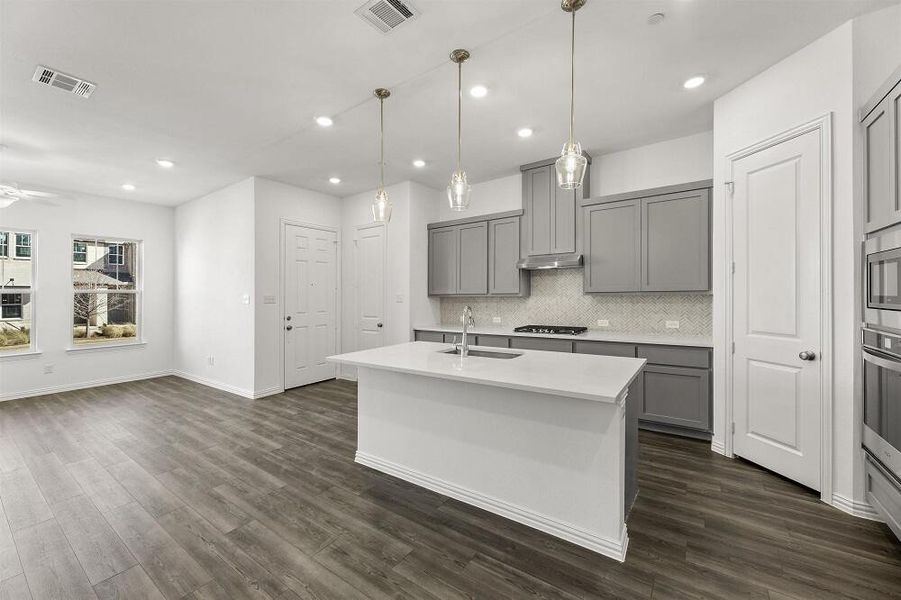 Kitchen Brown Townhome