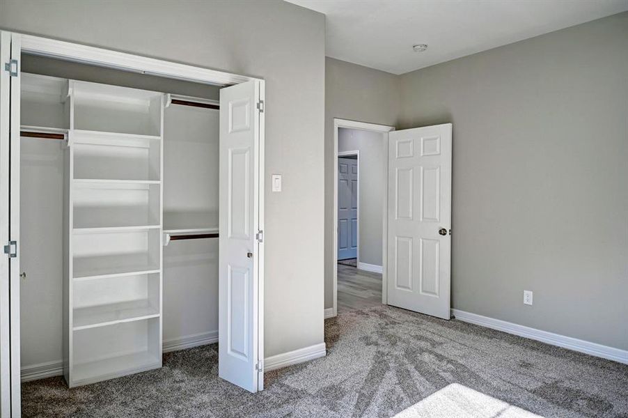 Bedroom #3 Closet with Built-Ins