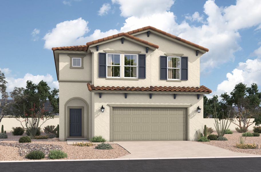 Representative exterior photo of a completed home built from the Grand by Beazer Homes in Bethany Grove, Glendale, AZ (Image 9). Representative exterior photo of a completed home built from the Grand by Beazer Homes in Bethany Grove, Glendale, AZ (Image 9).