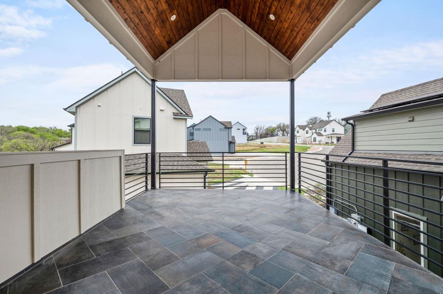 View of second terrace