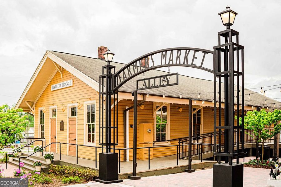 Front exterior of a new home in Ponderosa Farms Manor, Gainesville, GA, highlighting curb appeal (Image 45).