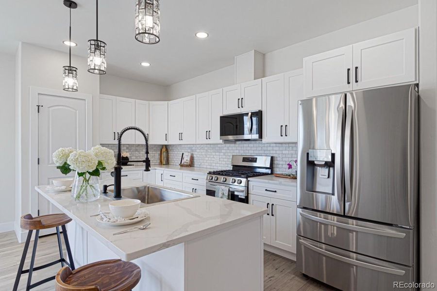 Furnished interior view inside a new home in , Montrose (Image 11). Furnished interior view inside a new home in , Montrose (Image 11).