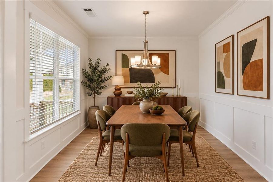 Furnished interior view inside a new home in Clark Farms, Flowery Branch (Image 6).