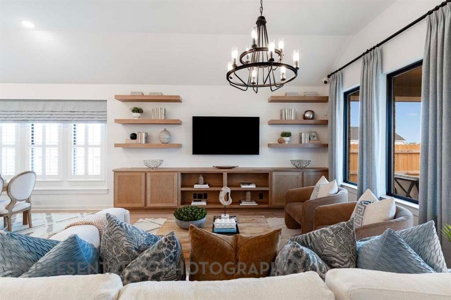 Furnished interior view inside a new home in Treeline, Justin (Image 27).