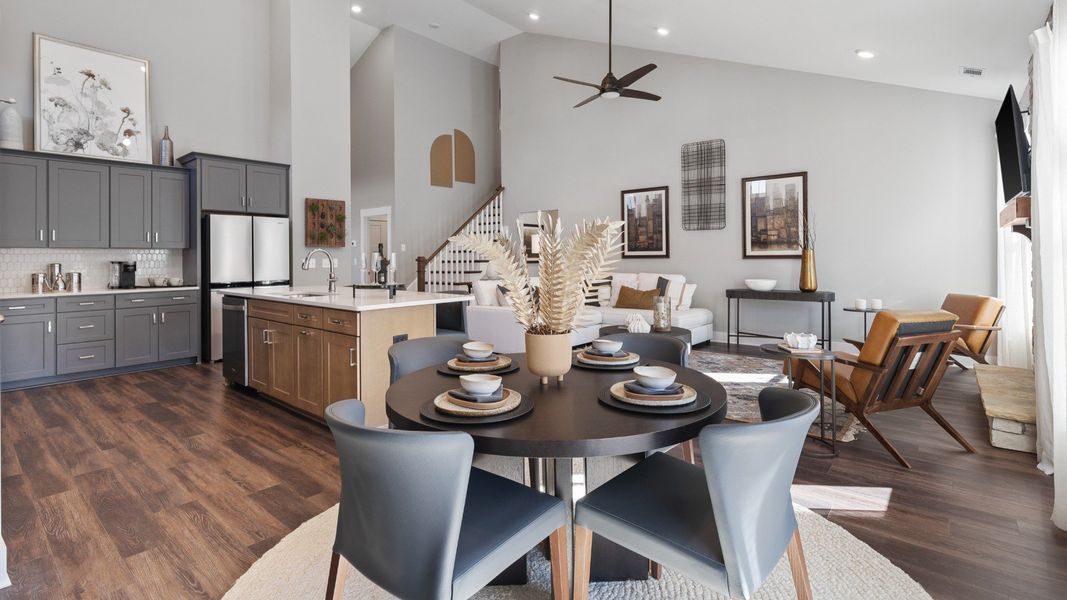 Representative furnished interior of a home built from the Cooper 3 by DRB Homes in Iris Meadows, Moore (Image 11).