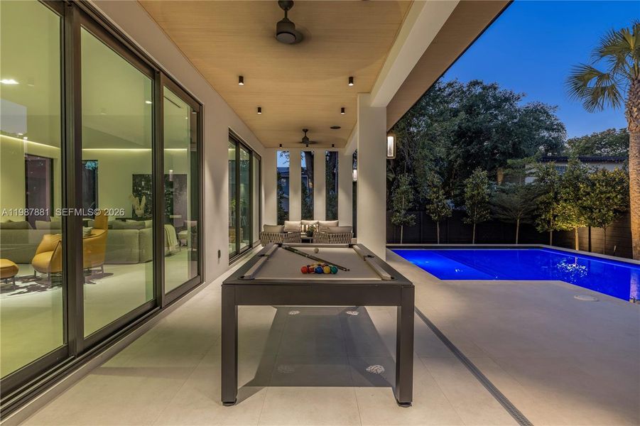 Exterior details and patio area of a home in , Miami (Image 46).