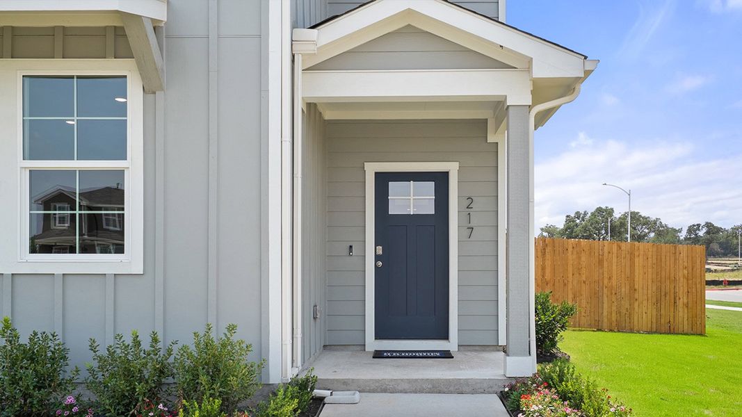 Representative exterior photo of a completed home built from the The Lyndon by D.R. Horton in Valverde, Bastrop, TX (Image 20). Representative exterior photo of a completed home built from the The Lyndon by D.R. Horton in Valverde, Bastrop, TX (Image 20).