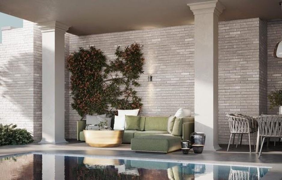 Exterior details and patio area of a home in , Atlanta (Image 3).