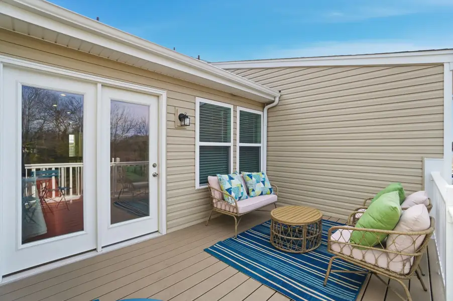 Exterior details and patio area of a home in The Townes at Cheyney, Charlotte (Image 3).