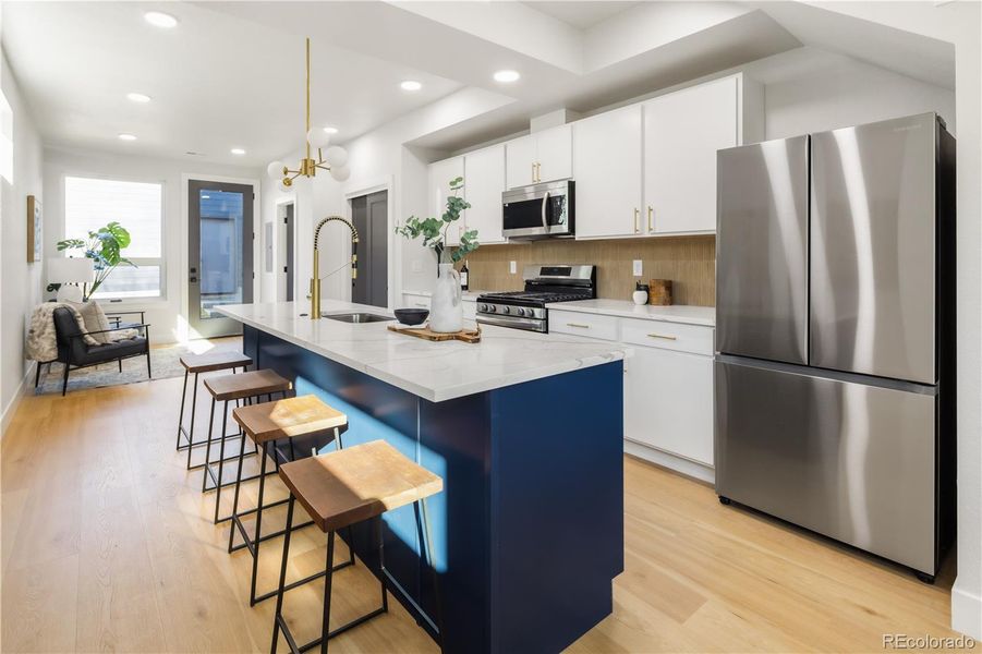 Furnished interior view inside a new home in , Denver (Image 6).