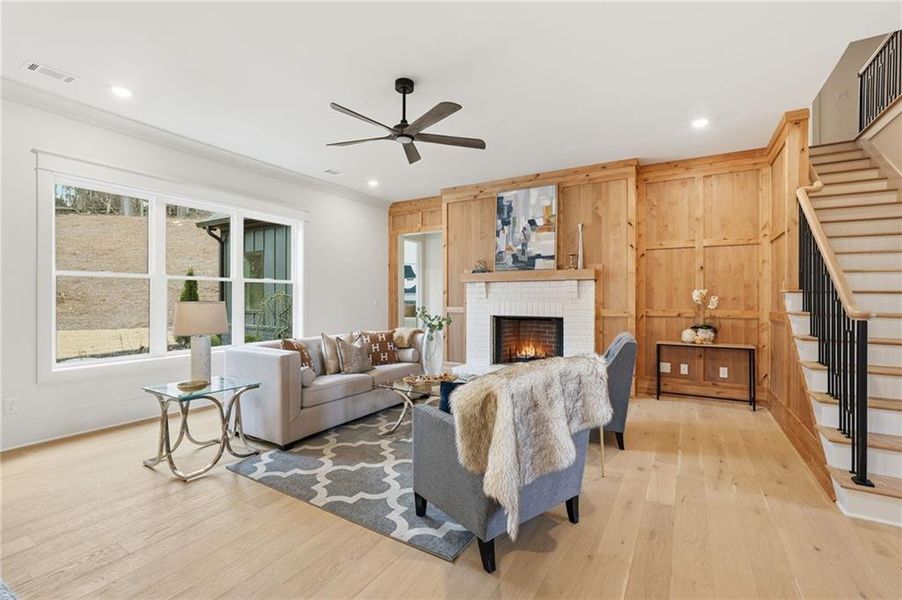 Furnished interior view inside a new home in , Cumming (Image 15). Furnished interior view inside a new home in , Cumming (Image 15).