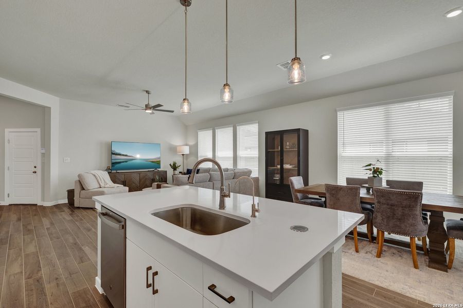 Furnished interior view inside a new home in August Fields, New Braunfels (Image 16).