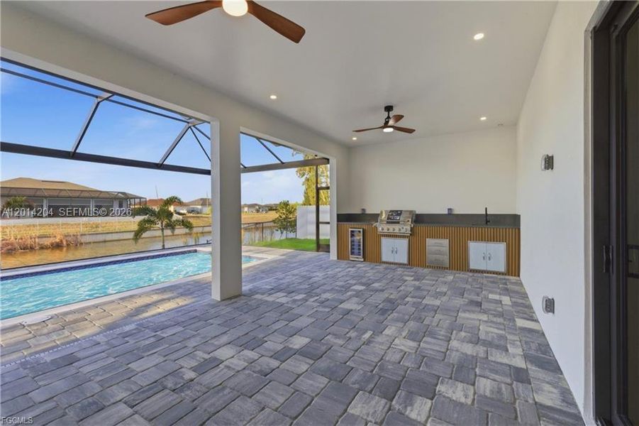 Exterior details and patio area of a home in , Cape Coral (Image 28).