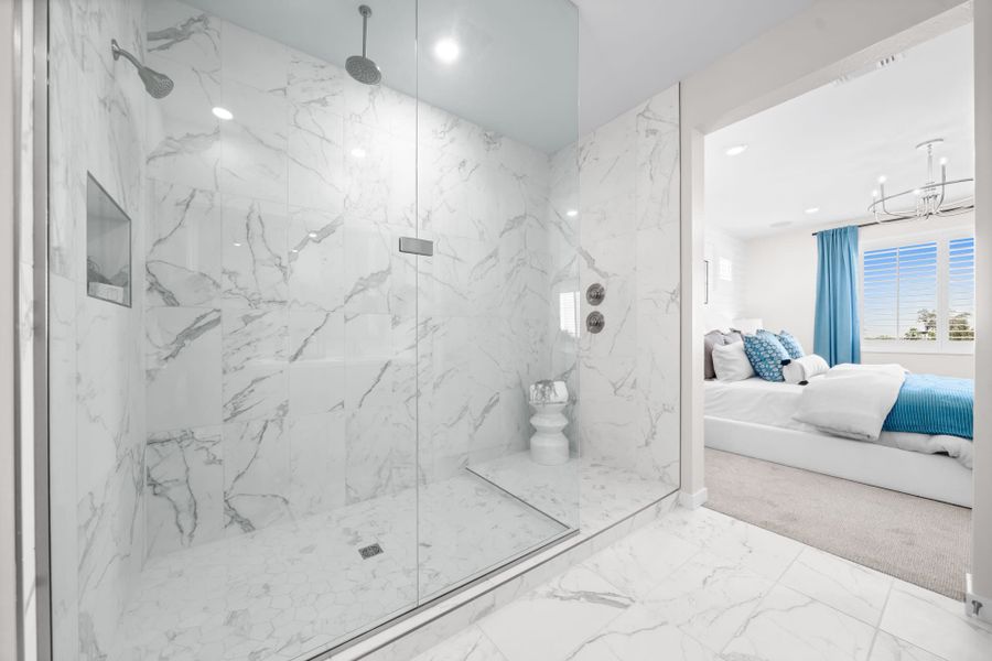 Primary Bathroom | Libra Model Home | Rialta | New homes in Mesa, Arizona | Landsea Homes