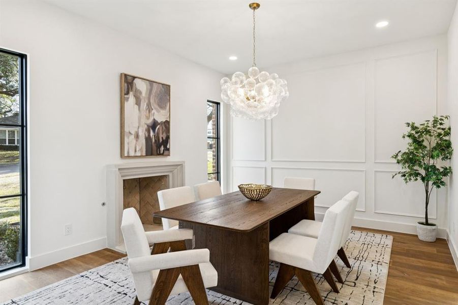 Furnished interior view inside a new home in , Dallas (Image 7).