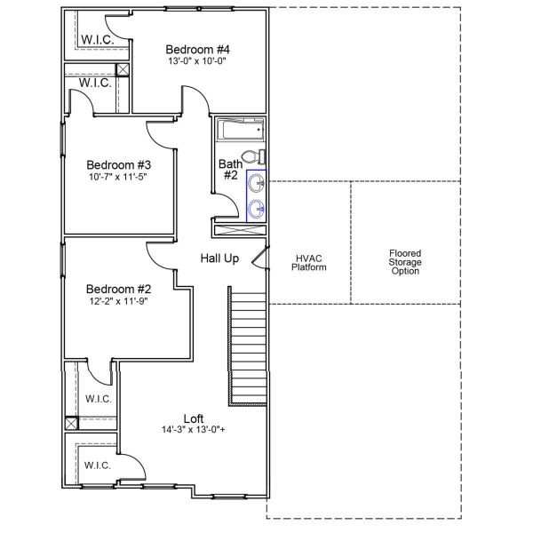 2D floor plan layout of this home in Winston Point, Gilbert, SC (Image 6).