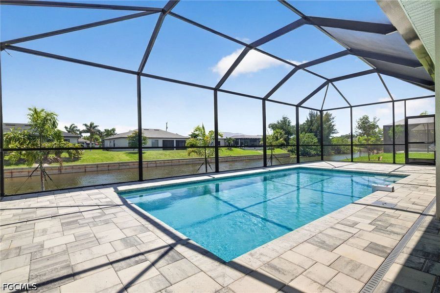 Exterior details and patio area of a home in Cape Coral, Cape Coral (Image 23).