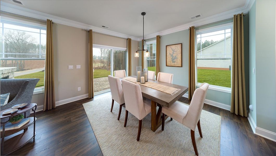 Furnished interior view inside a new home in Falls Cove, Troutman (Image 11). Furnished interior view inside a new home in Falls Cove, Troutman (Image 11).