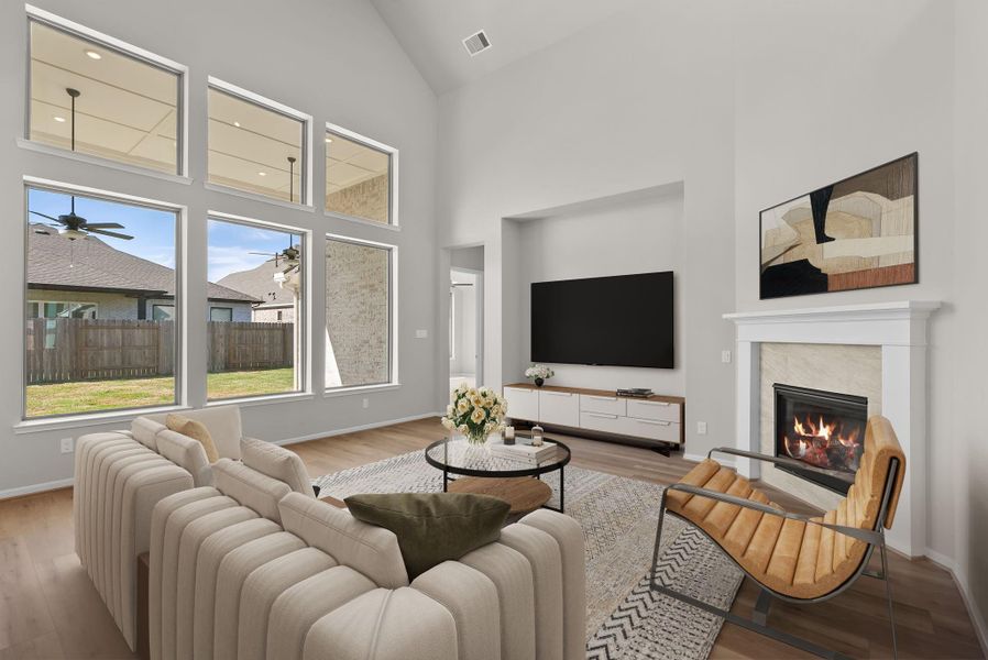 Furnished interior view inside a new home in , Conroe (Image 10).