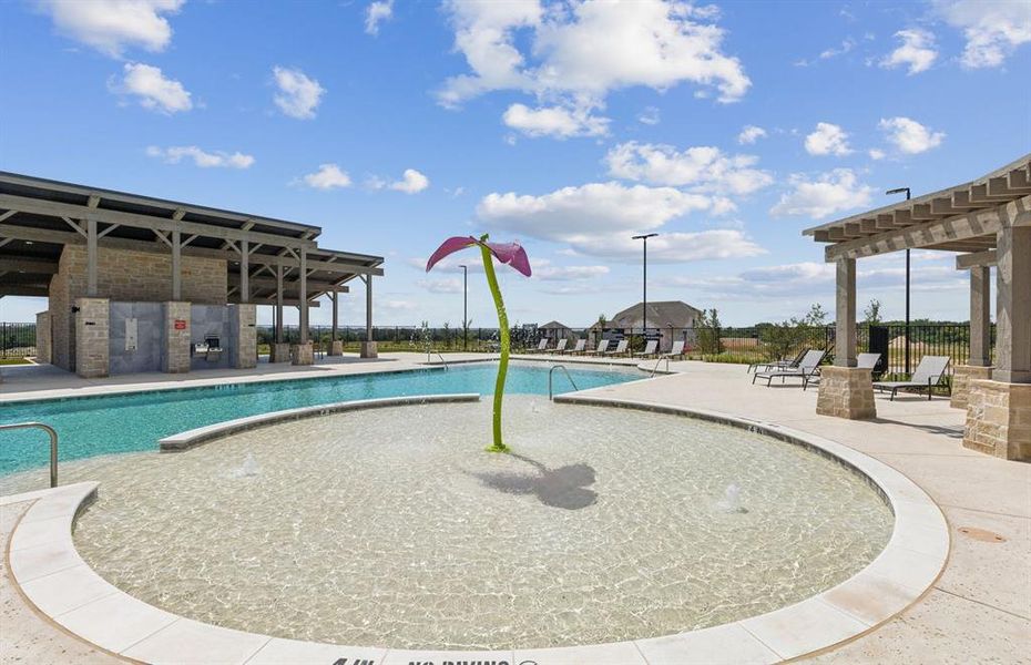 Kiddie pool as well as full size pool