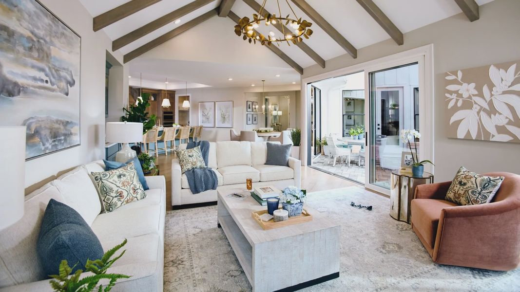 Furnished interior view inside a new home in The Courtyards at Quail Park, Mint Hill (Image 10).