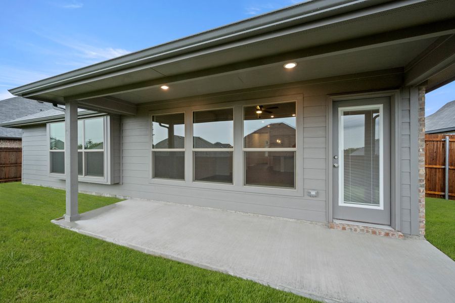Exterior details and patio area of a home in Chisholm Hills, Cleburne (Image 3). Exterior details and patio area of a home in Chisholm Hills, Cleburne (Image 3).