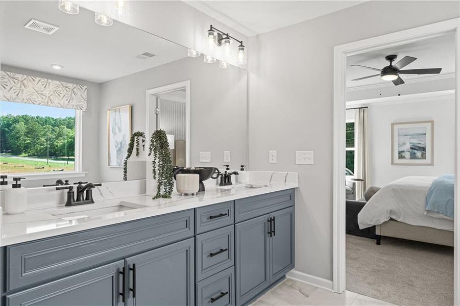 Furnished interior view inside a new home in Fern Hollow, Buford (Image 41).