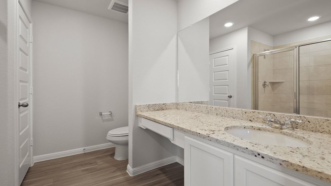 Furnished interior view inside a new home in Timber Creek, San Antonio (Image 6).