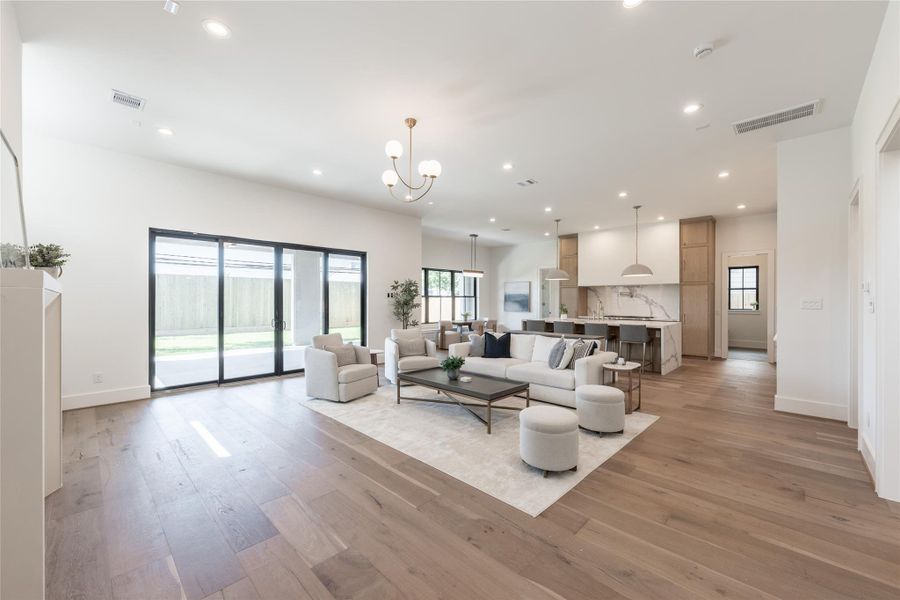 Furnished interior view inside a new home in , Houston (Image 8).
