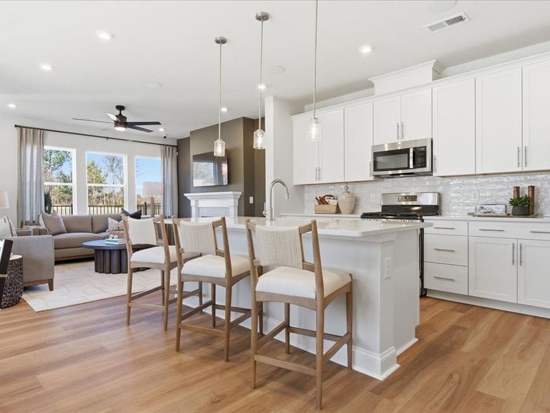 Representative furnished interior of a home built from the York by Tri Pointe Homes in Grahym at Southbridge, Fort Mill (Image 13). Representative furnished interior of a home built from the York by Tri Pointe Homes in Grahym at Southbridge, Fort Mill (Image 13).