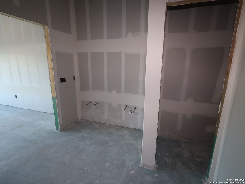 In-progress construction of a new home in Cinco Lakes, San Antonio, TX (Image 21).